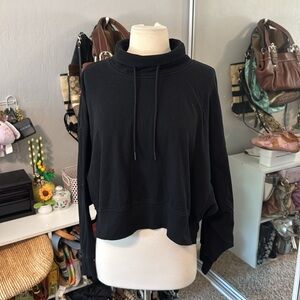 Old Navy High Neck Black Hoodie